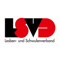 Logo mit der Aufschrift LSVD Lesben- und Schwulenverband