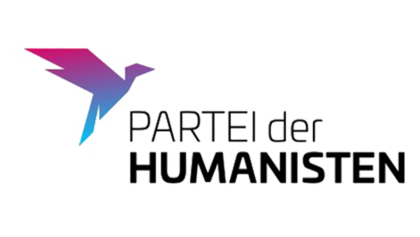Logo Humanisten Logo mit der Aufschrift "Partei der Humanisten".
