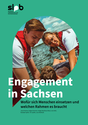 Titelbild der Studie "Engagement in Sachsen". Bei Klick gelangen Sie zur PDF-Version oder es beginnt der Download. 