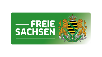 Logo FS Logo mit der Aufschrift "Freie Sachsen".