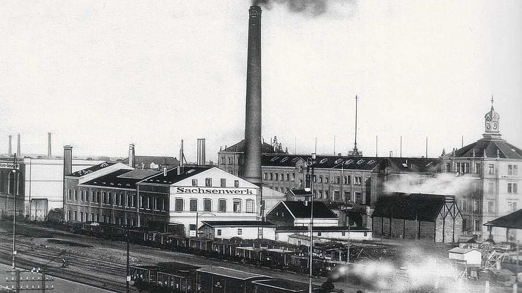 Sachsenwerk Niedersedlitz, 1900, gemeinfrei Verlinkung zu Kultur und Gesellschaft