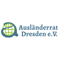 Logo mit der Aufschrift Ausländerrat Dresden e.V.