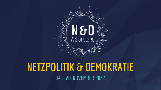 Logo Aktionstage Netzpolitik & Demokratie 2022 