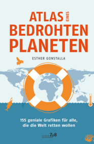 Buchcover "Atlas eines bedrohten Planeten" - bei Klick gelangen sie auf die Produktseite in unserem Shop