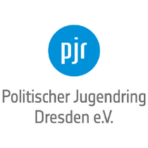 Logo mit der Aufschrift pjr Politischer Jugendring Dresden e.V.