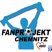 Logo mit der Aufschrift Fanprojekt Chemnitz AWO
