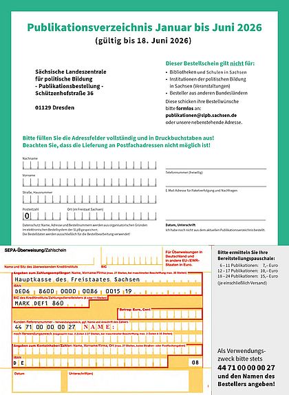 Bild des Bestellscheins für Publikationen, verlinkt mit dessen PDF-Download.