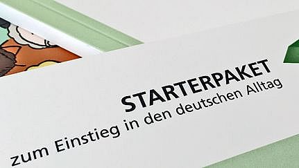 Verlinkung zu Starterpaket Flüchtlingshilfe