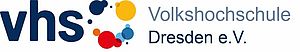 Logo der Volkshochschule Dresden verlinkt mit deren Webseite