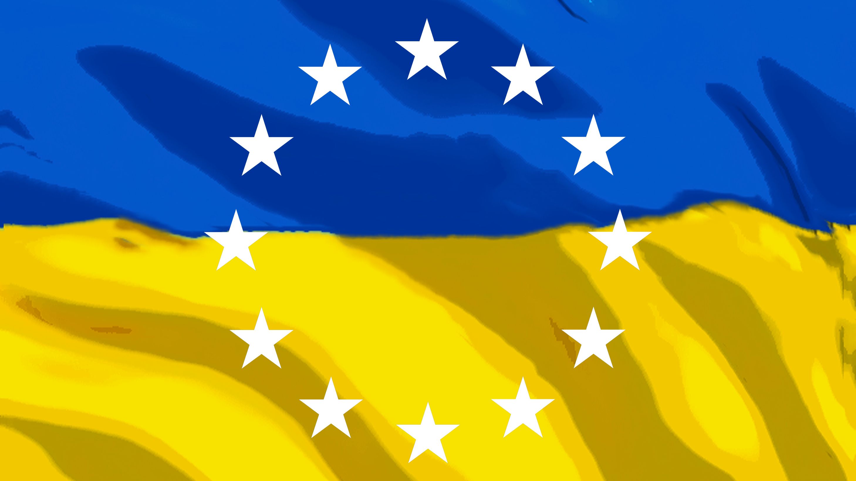 Ukraine Fahne E U Sterne