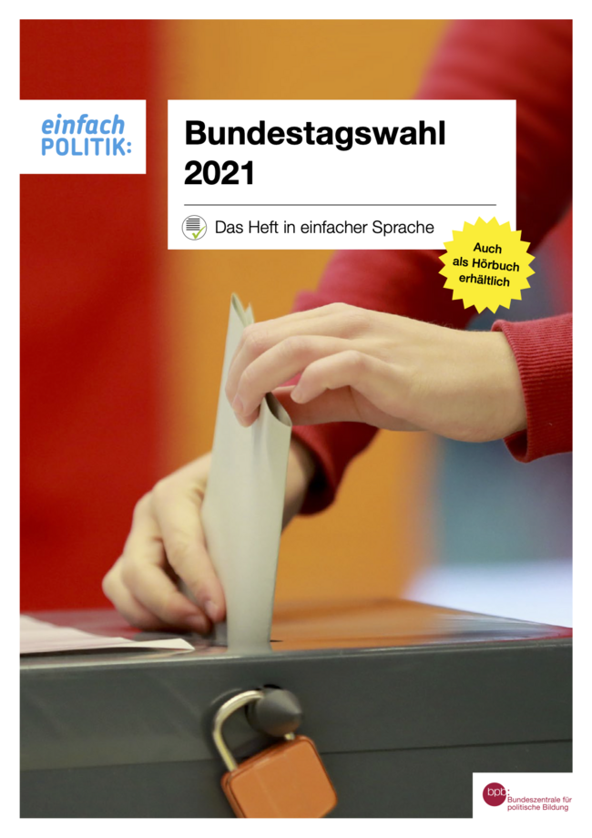 Cover 9540 Bundestagswahl2021 Das Heft