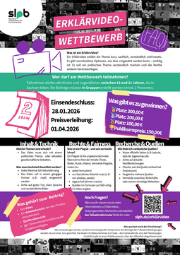 Arbeitsblatt mit den wichtigsten Informationen zu dem Wettbewerb. 