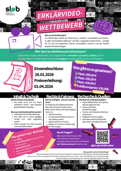 Arbeitsblatt mit den wichtigsten Informationen zu dem Wettbewerb.