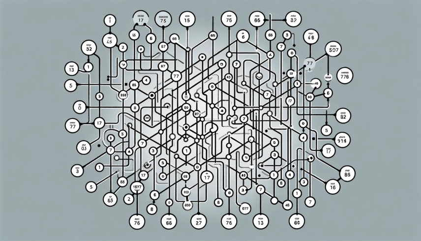 DALL-E: 16:9 format illustration showing multiple nodes connected with lines.