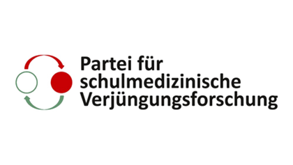 Logo psmvf Logo mit der Aufschrift "Partei für schulmedizinische Verjüngungsforschung".