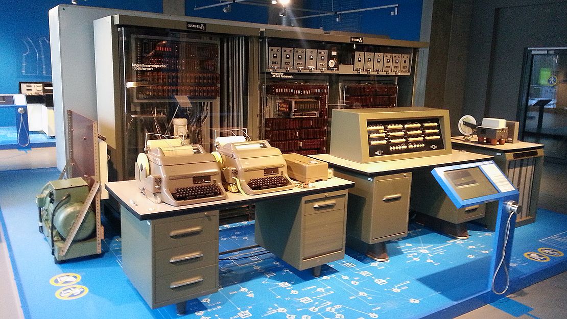 Der Zuse Z23 Computer in der Ausstellung des ZCOM in Hoyerswerda
