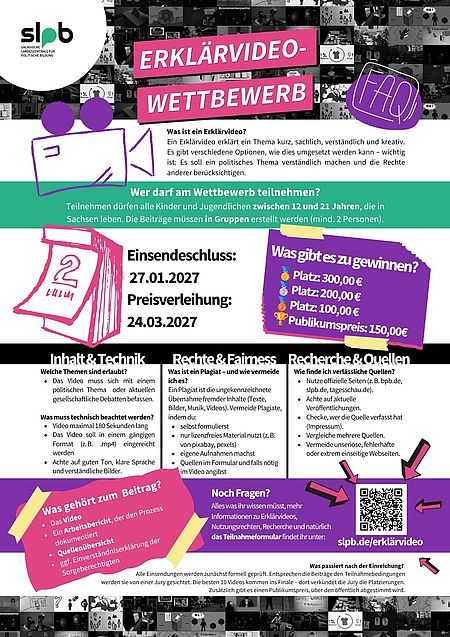 Arbeitsblatt mit den wichtigsten Informationen zu dem Wettbewerb.