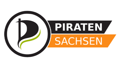 Logo Piraten Logo mit der Aufschrift "Piraten Sachsen".
