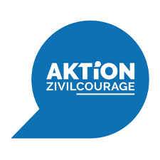 Logo AZ Pirna Logo mit der Aufschrift Aktion Zivilcourage
