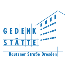 Logo Bautzner Straße Logo mit der Aufschrift Gedenkstätte Bautzner Straße Dresden