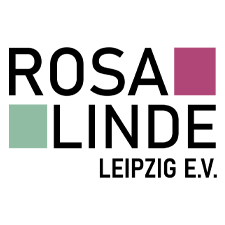 Logo RosaLinde Logo mit der Aufschrift ROSALINDE Leipzig e.V.