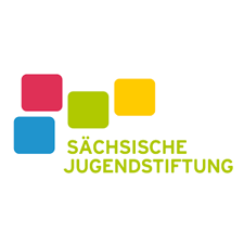 Logo sjs Logo mit der Aufschrift Sächsische Jugendstiftung
