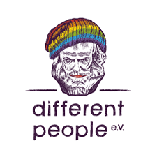 Logo DP Logo mit der Aufschrift different people e.V.