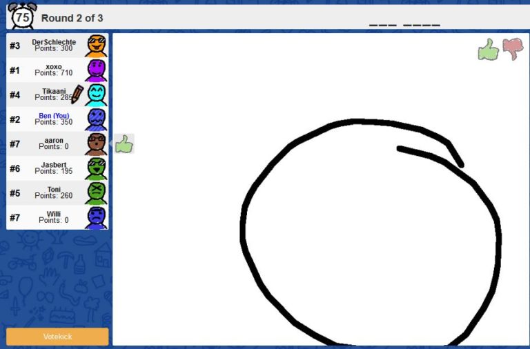 Beispielbild Scribbl.io